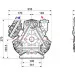 Мембранный насос Comet ВP 135 (20 бар, 124 л/мин, внешний вал 20 мм)