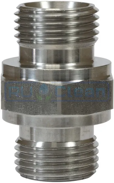 Переходник 1/4ш-1/4ш (500бар, оцинк) TOR
