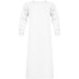Фартук с рукавами Reiko aproLin eco+ (белый, Дл-115см)