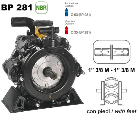 Мембранный насос Comet BP281 (20 бар, 248 л/мин, ВОМ 1&quot;3/8)