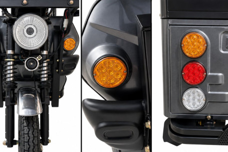 Трицикл электрический Rutrike Рикша 60V 2000W (серый) (026654-3292)