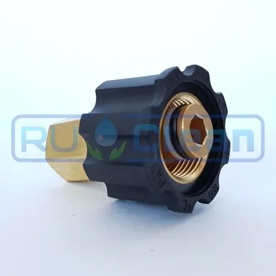 Переходник М22х1.5г-1/4"г (280бар, лат/пласт)