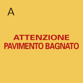 Указатель TTS "Осторожно мокрый пол" (полипроп, 2хсторонний, украинск и англ)