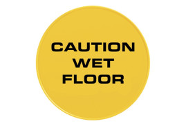 Табличка TTS Осторожно мокрый пол (23см, круглая, итал. яз)