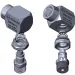 Переходник угловой 3/8"ш-3/8"г (нерж, вращ, тип RW140-2) RC