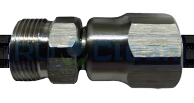 Переходник М22х1.5ш-М22х1.5г (нерж, вращ) RC