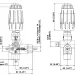 Регулятор давления Mecline VRT3 (220бар, 30л/мин, 3/8"г-3/8"г, By-pass 3/8"г)