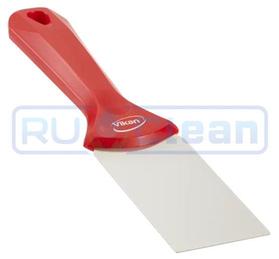 Скребок ручной Vikan (50мм, нерж, красный)