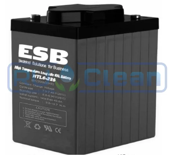 Тяговый аккумулятор ESB HTL6-225 (225Ач, 6В, Gel)