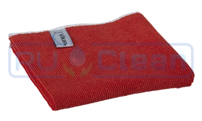 Салфетка Vikan (32х32см, красный, микрофибра)