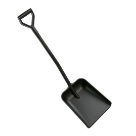 Лопата литая FBK (полипропилен, 330х380х1120 мм, черный)
