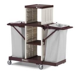 Тележка TTS MagicArt 17 Basic (открытая, 3 полки, 2 держ. мешка, база бордо)