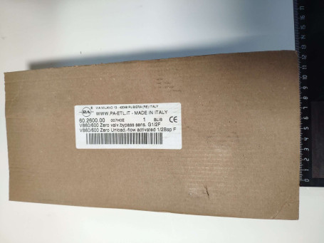 Регулятор давления PA VB60/600 Zero (600бар, 60л/мин, 1/2"г-1/2"г, By-pass 1/2"г, Aisi 303)