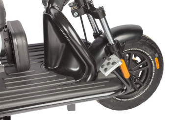 Трицикл электрический Wanshida UN MOTO (60V, 650W, черно-красный)