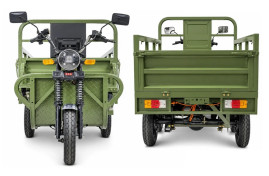 Трицикл электрический Rutrike Каскад 1600 60V 1500х2W (серый)
