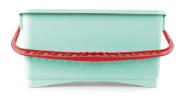 Ведро TTS (20л, ручка красная, без крышки, зеленый)