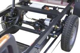 Трицикл электрический Rutrike D4 NEXT КАБИНА 1800 (красно-серый)