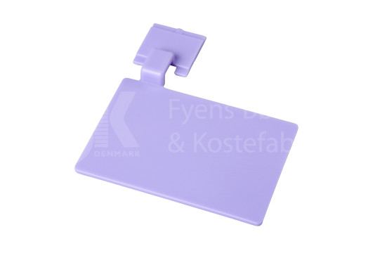 Значок маркировочный для алюминиевого рельса FBK (110х75 мм, фиолетовый)