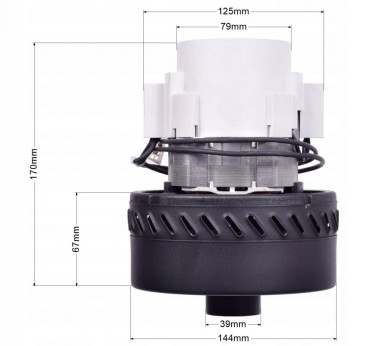 Турбина всасывающая Ametek (24В, 400Вт)