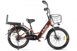 Электровелосипед GREEN CITY e-ALFA Fat (коричневый)