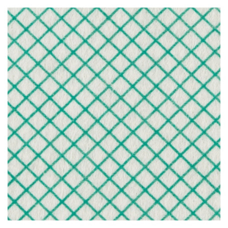 Салфетка TTS BASIC-T (40х50см, бело-зеленая, 1шт)