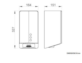 Сушилка для рук Nofer FUGA EVO 800 W (с UVC лампой,  матовая)