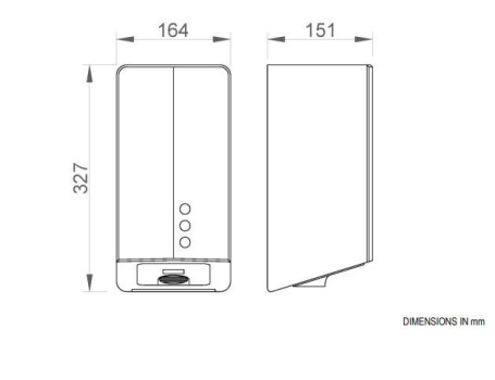 Сушилка для рук Nofer FUGA EVO 800 W (с UVC лампой,  матовая)