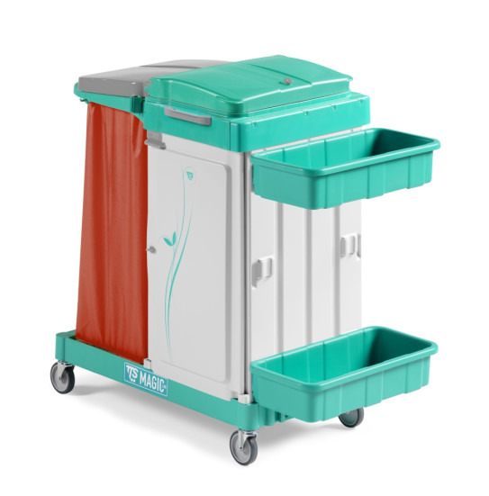 Тележка TTS Magic Line 460S (2 закр. выдвиж. ящика, корзины, держ. мешка 120л)