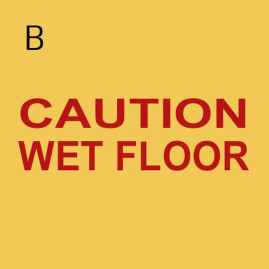 Указатель TTS "Осторожно мокрый пол" (полипроп, 2хсторонний, польск)