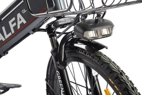 Электровелосипед GREEN CITY e-ALFA GL (черный)