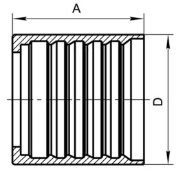 Муфта обжимная (DN20, 4SP/4SH, оцинк) RC