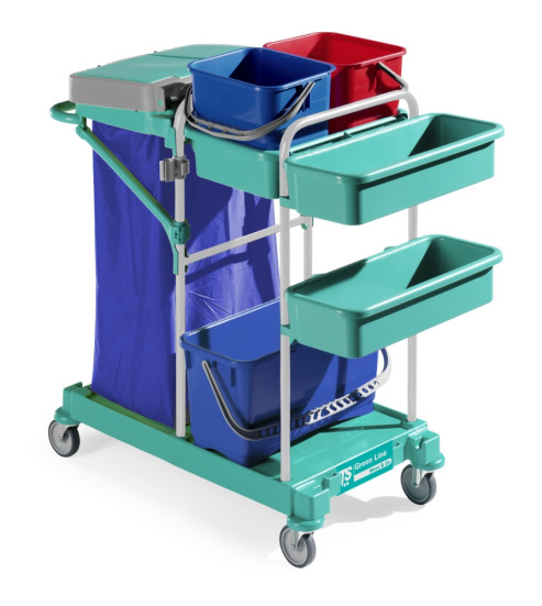 Тележка TTS Green Line 60 (20л, 2х12л, держ. мешка 120 л) (0R003060)
