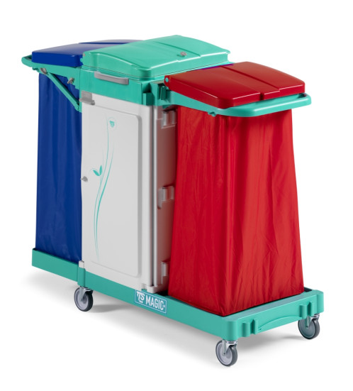 Тележка TTS Magic Line 480S (2 закр. выдвиж. ящика, 2 держ. мешка 120л)