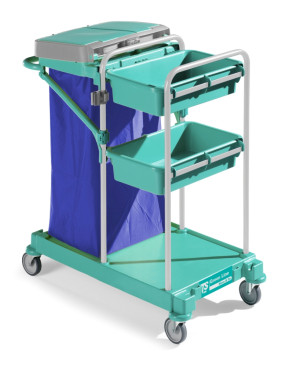 Тележка TTS Green Line 100 (2 корзины 12л, держ. мешка 120 л)