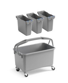 Набор TTS EROY E-09 (ведро 28 л, съемные модули, на колесах)