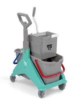 Тележка TTS NICKITA (2х25л, отжим O-KEY, зеленый)