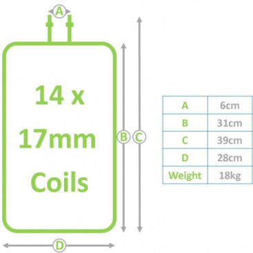 Змеевик (280х390мм, для HDS 501,550,697,698) R+M 