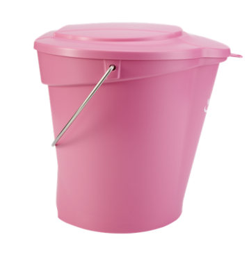 Крышка для ведра Vikan (розовый, 12л)