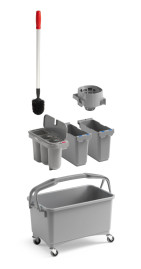 Набор TTS EROY E-01 (ведро 28 л, 3 контейнера, отжим, без колес)