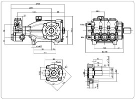 Насос высокого давления HAWK NMT 1520R (200бар, 15л/мин, 1450об/мин)
