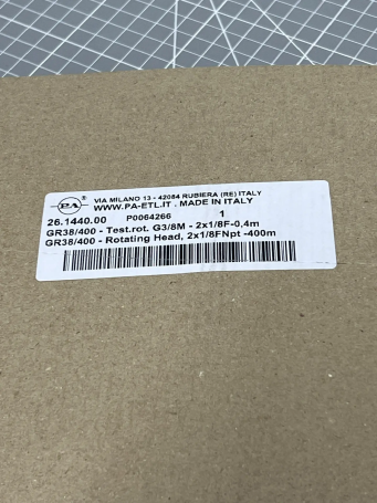 Вращающий держатель PA GR38/400 (350бар, 40л/мин, 3/8"ш-1/8"ш, 400мм) (26.1440.00)