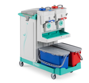 Тележка TTS Magic System 850P (2х20л, 2х4л, система дозации, 2 зоны, ручка)