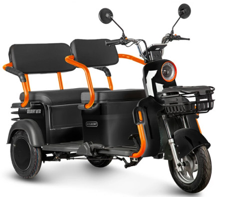 Трицикл электрический Rutrike Gelbert Beta (48/60V, 800W, черный) (0000256-3028)