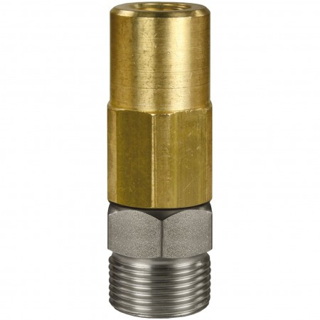 Переходник М22х1.5ш-1/4&quot;г (350бар, нерж/лат, вращ, тип ST-301) R+M