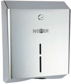 Диспенсер для бумажных полотенец Nofer 04010.S (матовый)
