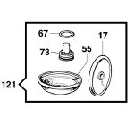 Ремкомплект Comet KIT130 (MP20/25, мембрана NBR)