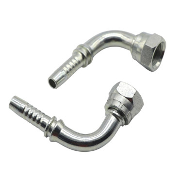 Фитинг высокого давления BSP (DN25, 1&quot;г, 90гр, оцинк) Robin