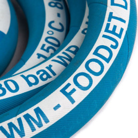 Шланг пищевой Foodjet DN12 (25м, 1/2"г-1/2"ш, 80бар)