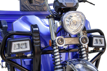 Трицикл электрический Rutrike Эксперт ПРО 2000 (темно-синий)