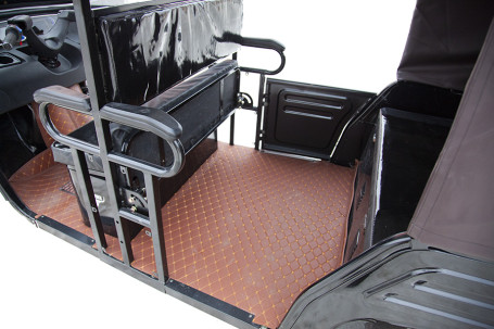 Трицикл электрический Rutrike Рикша NEW 60V1800W (черно-белый)